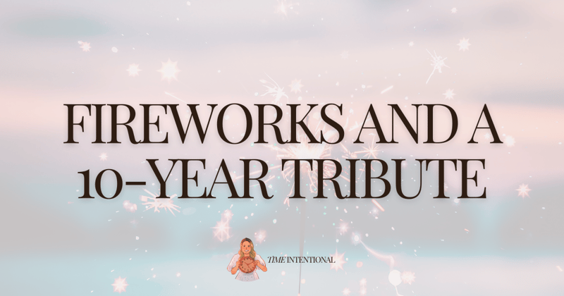 Fireworks and a 10-year tribute