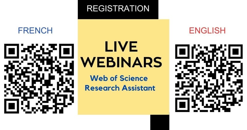 [Webinar in French and English] Web of Science Research Assistant