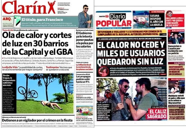 Cortes de luz, Edward Snowden, prevención de nuevos saqueos, memorándum con Irán, turismo y nuevo presidente de River