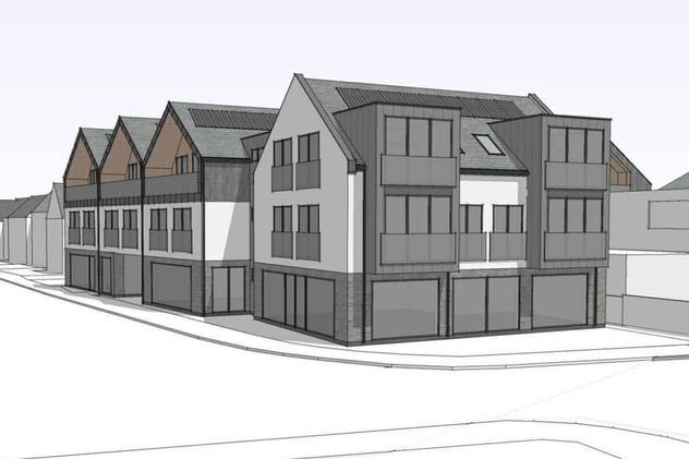 November 14 - Tower Road Garage plans submitted to become 12 Flats