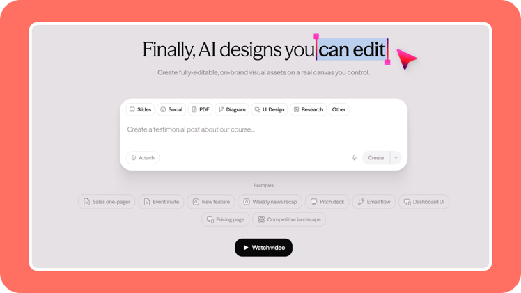 🤯 A Fully Editable AI Canvas for Slides, PDFs, and Social Posts