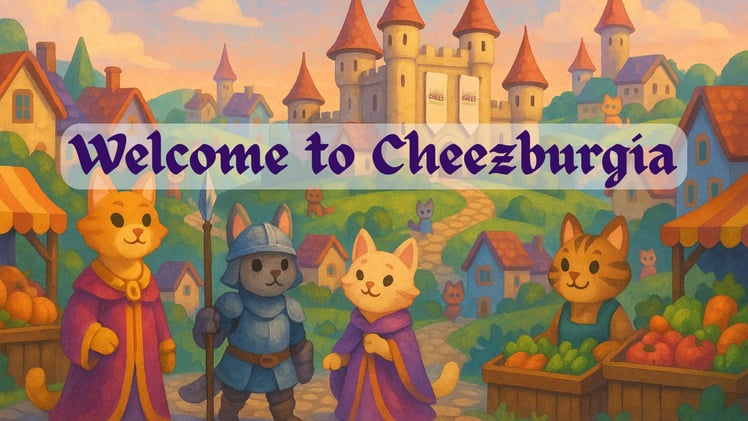 🏰Welcome to Cheezburgia! Adventure (and Memes) Awaits🐱