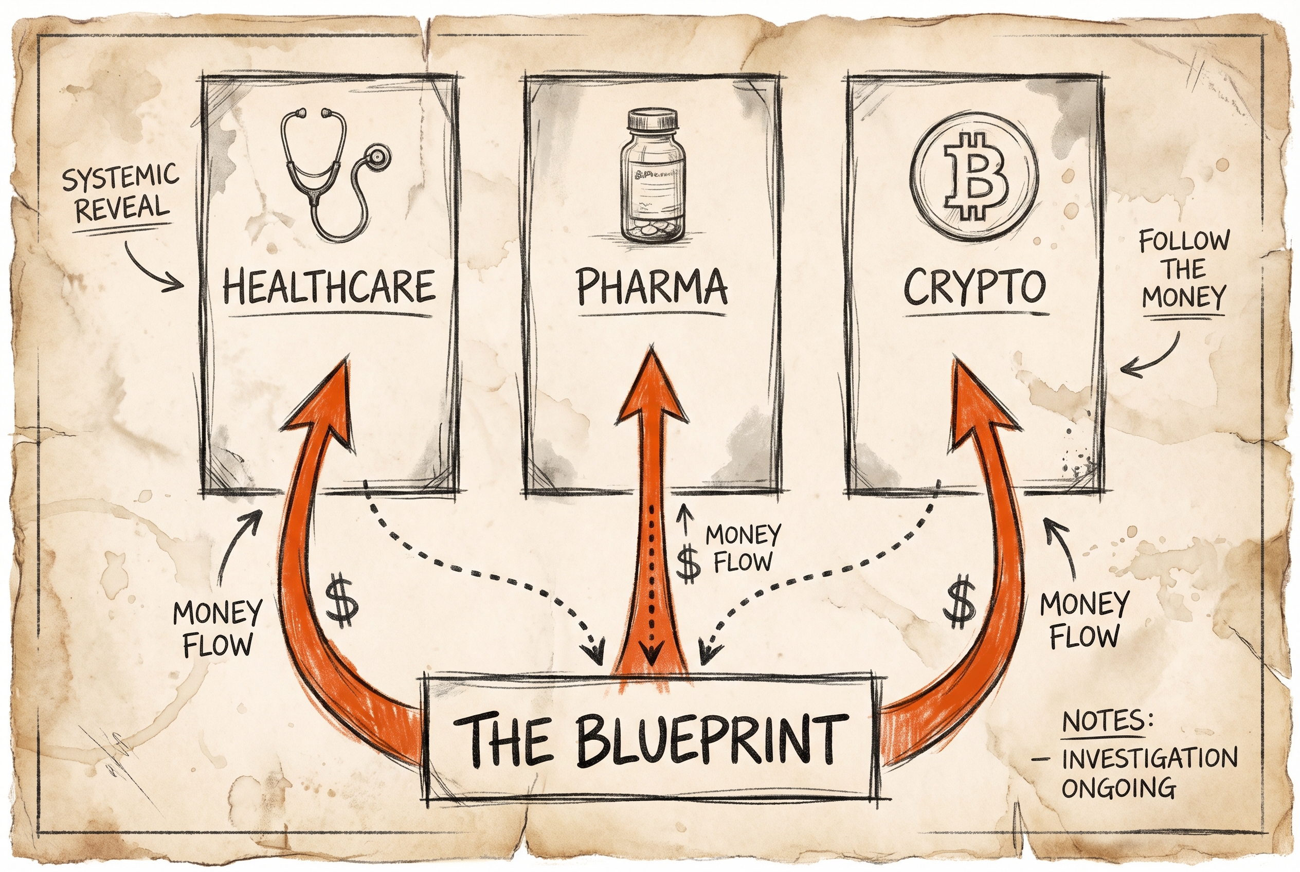 The Blueprint — Healthcare, Pharma, Crypto. Three industries. One structure.