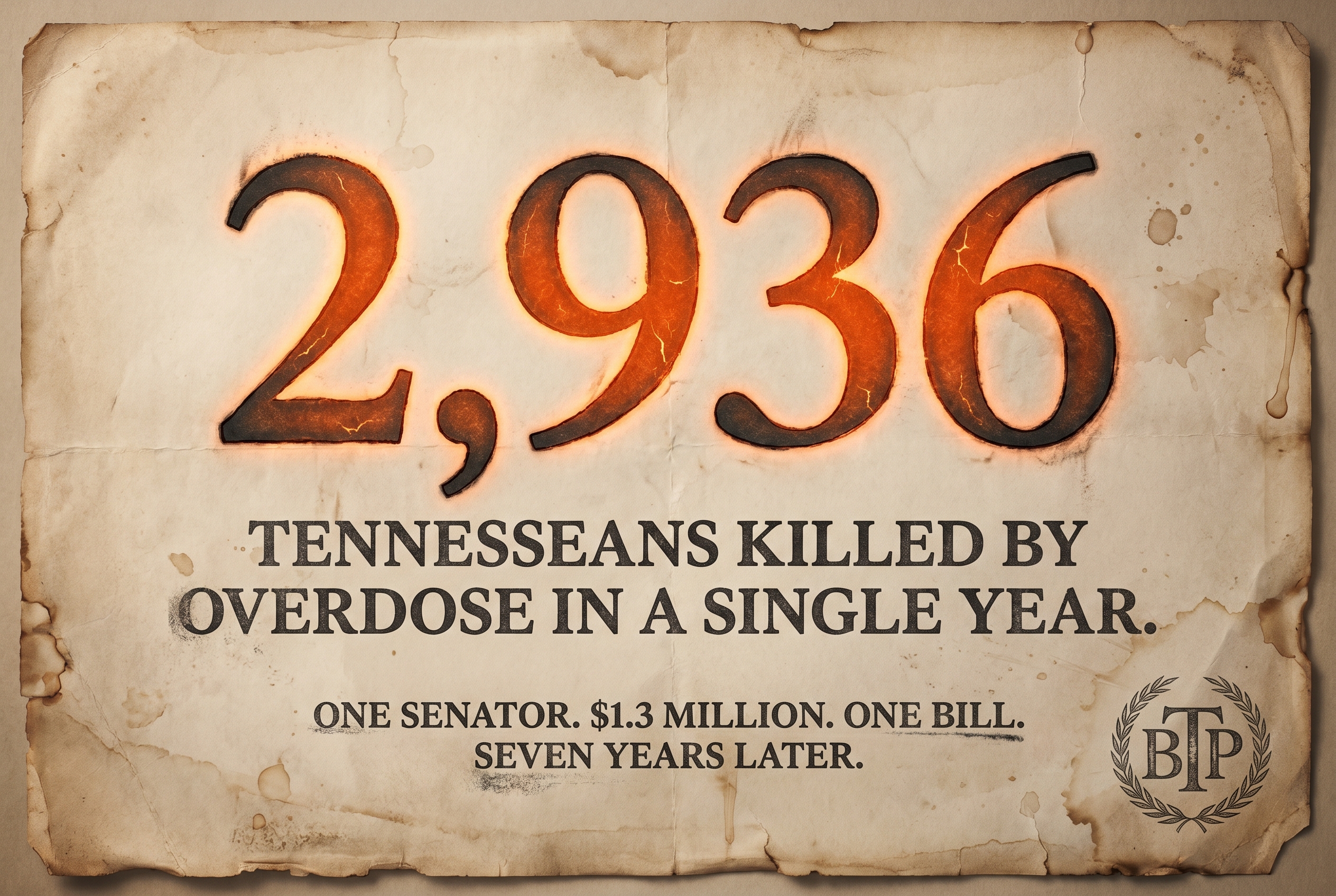 2,936 Tennesseans killed by overdose in a single year