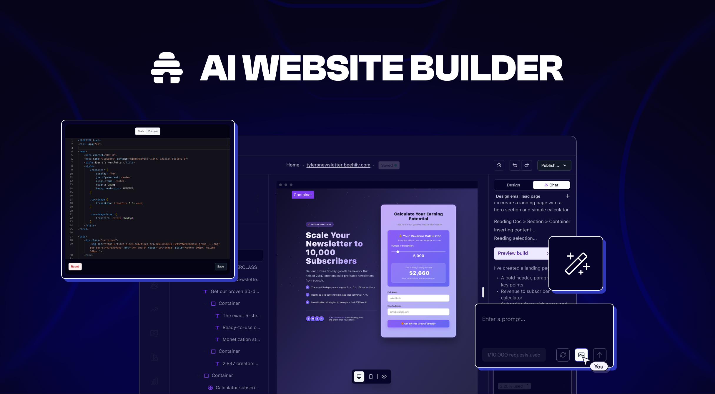 Beehiiv Expands Creator Platform with AI-Powered Website Builder and Integrated Podcast Hosting